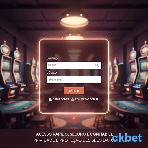 Tela de login do ckbet para acesso rápido e fácil.