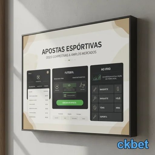 Tela de celular da ckbet mostrando apostas esportivas.