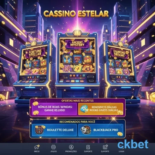 Tela do cassino Estelar da ckbet, com slots vibrantes.