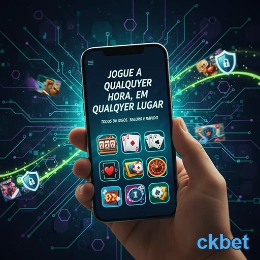 Interface do ckbet com slots e serviços VIP em celular.