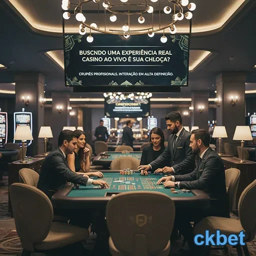 Experiência de cassino ao vivo com serviço VIP no ckbet.