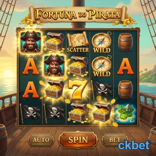 Imagem do jogo slot 'Fortuna do Pirata' na ckbet.