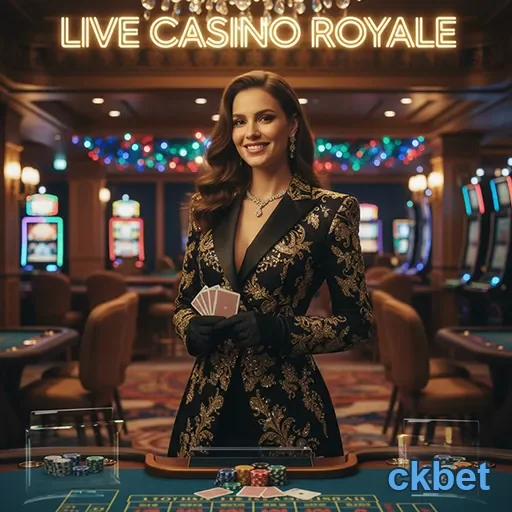 Jogadora em ambiente de Live Casino na ckbet.
