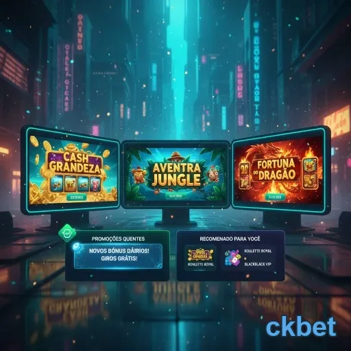 Tela da ckbet com promoções de bônus para novos jogadores.