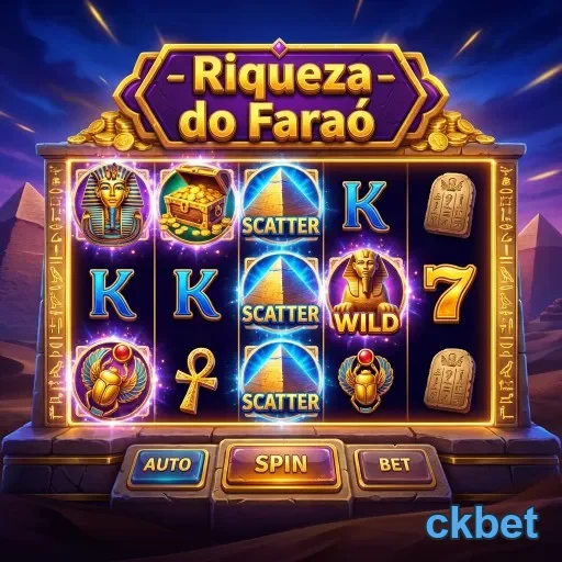 A máquina de jogo 'Riqueza do Farão' no site ckbet.