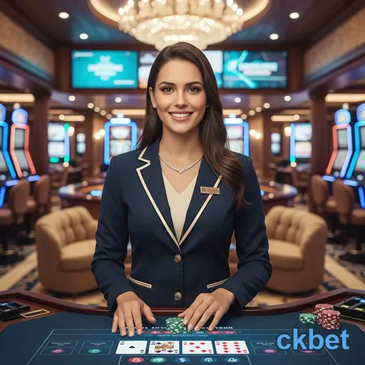 Representante do ckbet em ambiente de cassino VIP.
