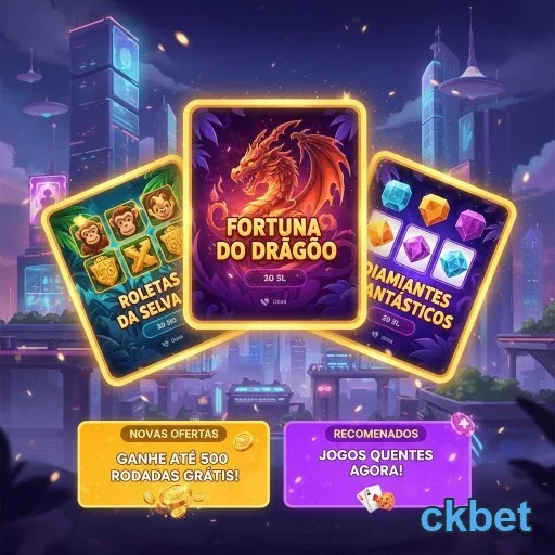 Imagem mostra jogos de slots VIP na ckbet com dragão.