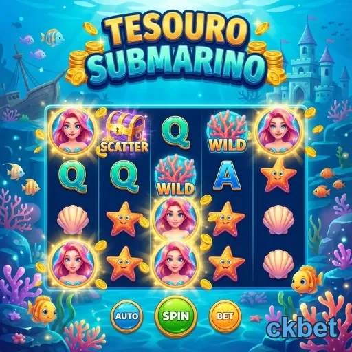 Jogo de slot 'Tesouro Submarino' da ckbet para jogadores VIP.